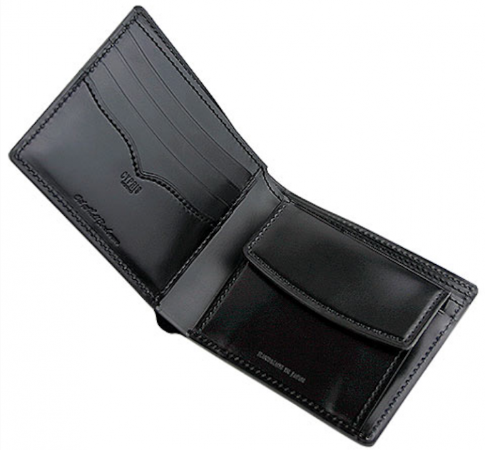 コードバンの財布の内装