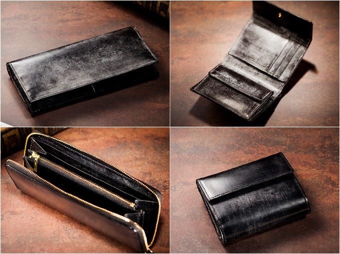 ジョージブライドルの各種類の財布の写真