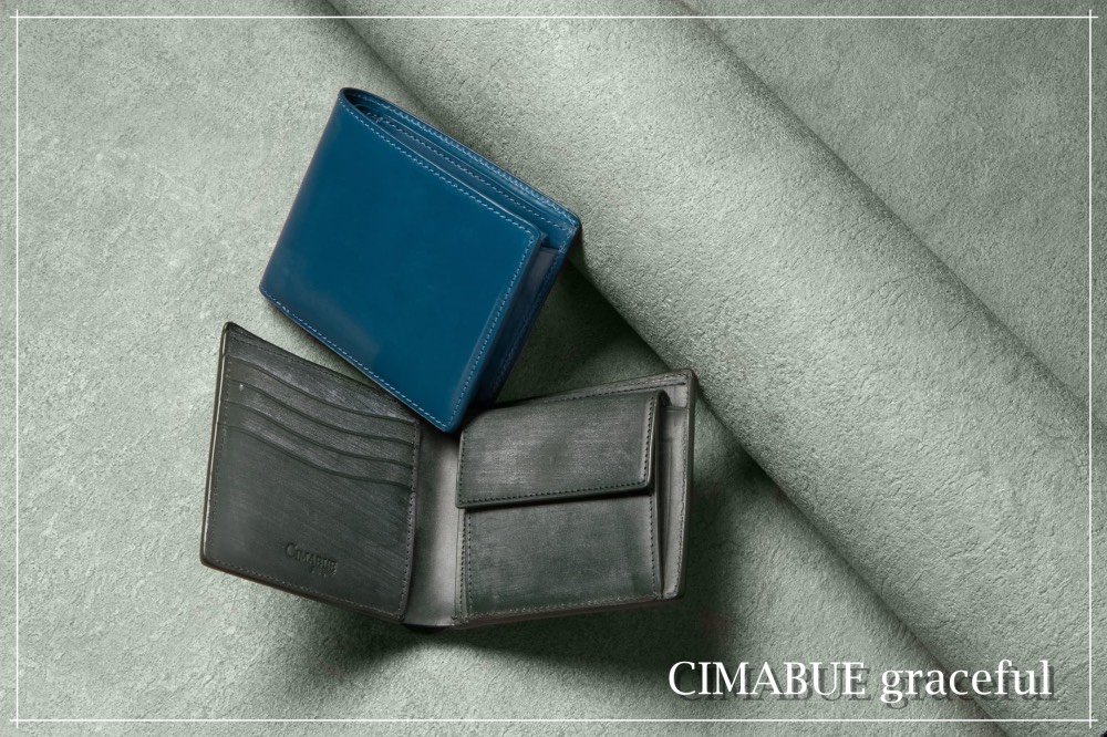 メンズレザーストアのチマブエグレースフル製ブライドル二つ折り財布