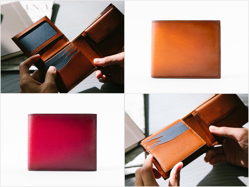 YPF136二つ折り財布の各部写真