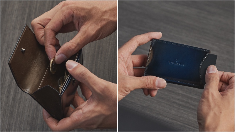 YFC150コインケースのメインポケットと外装カードポケット