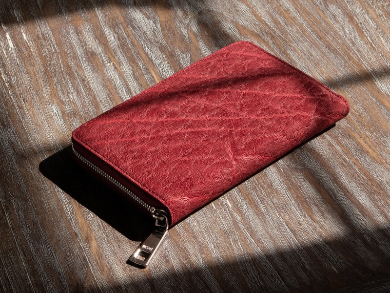 LE’SAC（レザック）・オイルエレファントシリーズの財布（レッド）