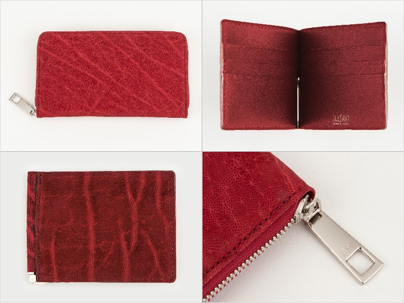 オイルエレファントシリーズの財布（レッド）の各種財布