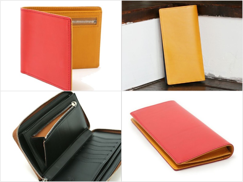 ブッテーロレザーシリーズの二つ折り財布とラウンドファスナー長財布と長財布