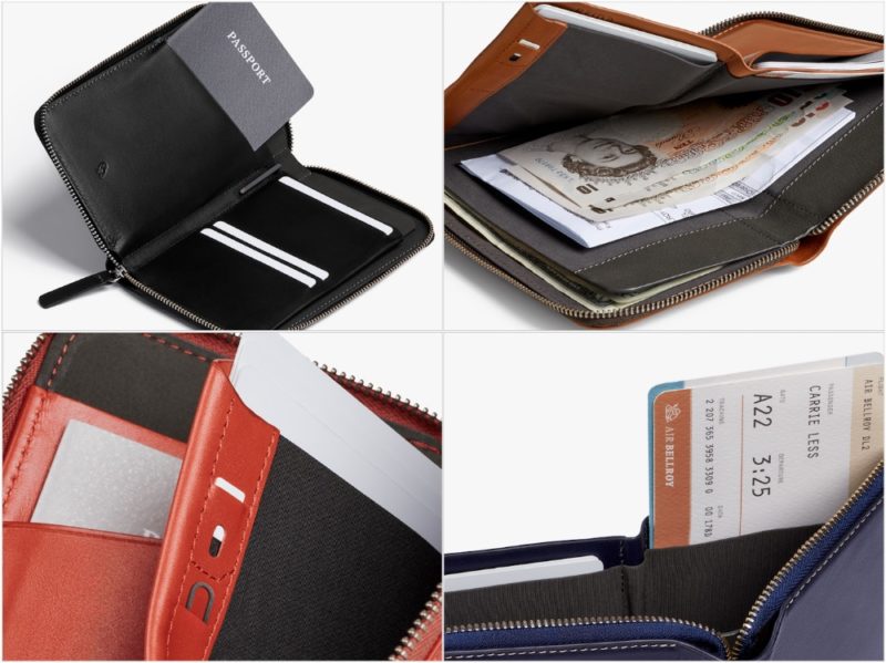 トラベルフォリオ（Travel Wallet）の各部
