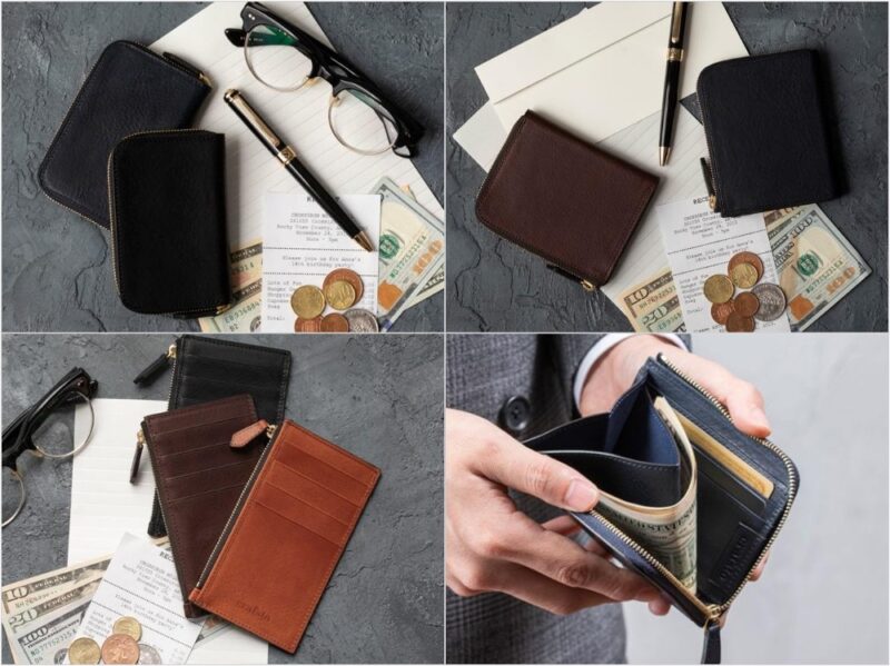 イタリア製シュリンクレザーネブラスカコレクションの各種財布