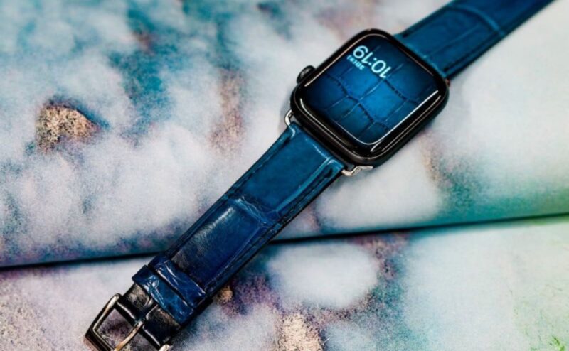 最大70%OFFクーポン Apple Watch チェーンバンド ゴールド レザーブラック 41mm econet.bi