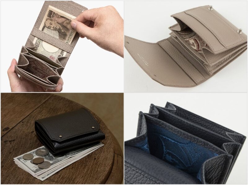 MASAMI TANAKA・Adria Leather Bill Fold Wallet（アドリアレザー二つ折り財布）の各部