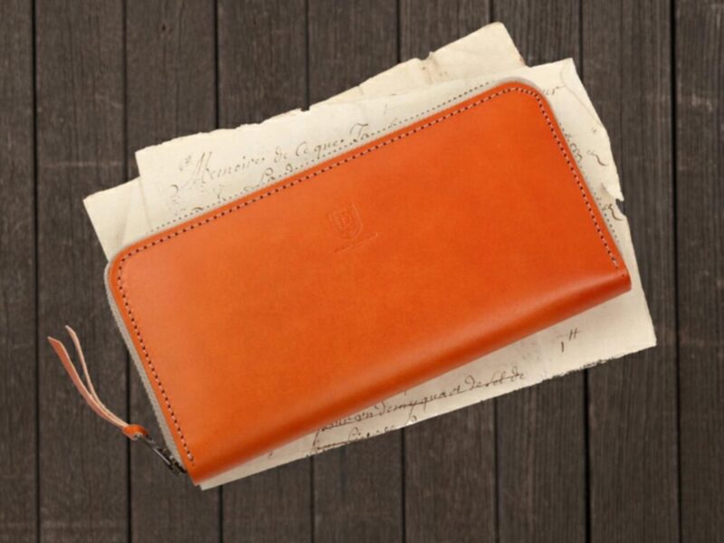 地中海オレンジの財布・ブランクチュール