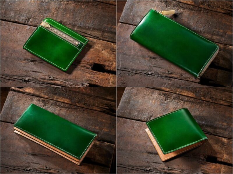 COCOMEISTER（ココマイスター）・コードバンクルーコレクションの各種緑の財布