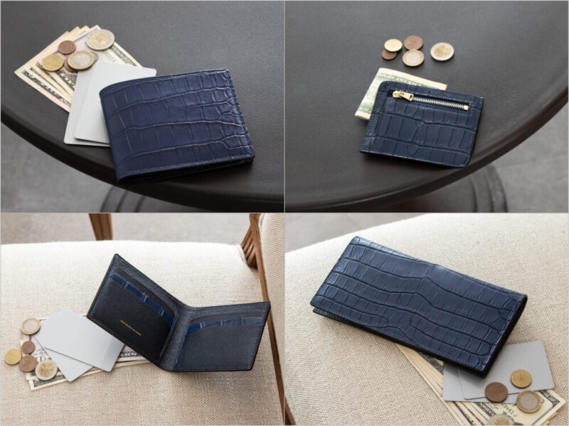 ohno lavoro in cuoio（オオノ ラヴォーロ イン クオイオ）・藍染めポロサスシリーズの各種財布