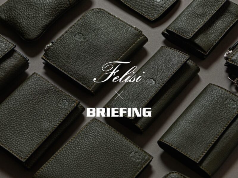 Felisi（フェリージ）×BRIEFING（ブリーフィング）のコラボ財布（エンボス加工）