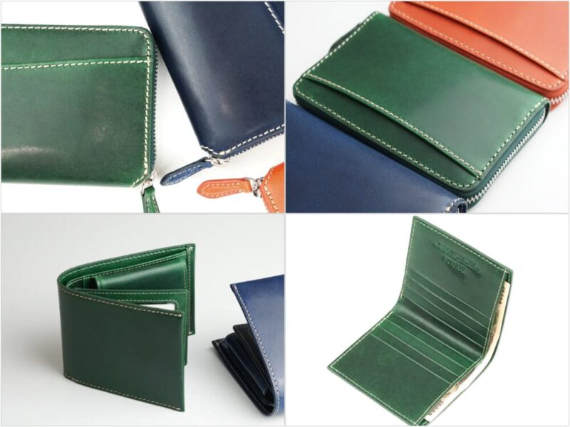 ZONALe（ゾナール）・CASTELLO（カステッロ）シリーズのグリーンの各種財布
