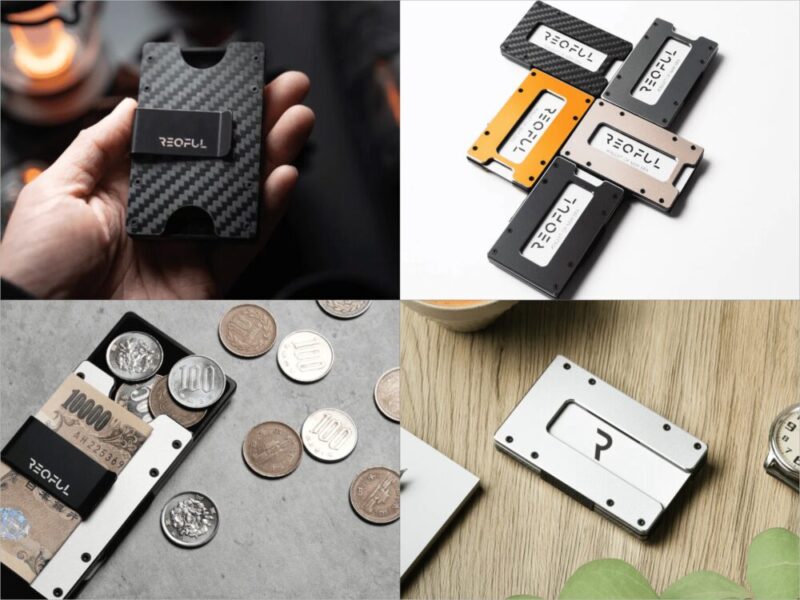 REQFULシリーズの各種財布と収納ポケット