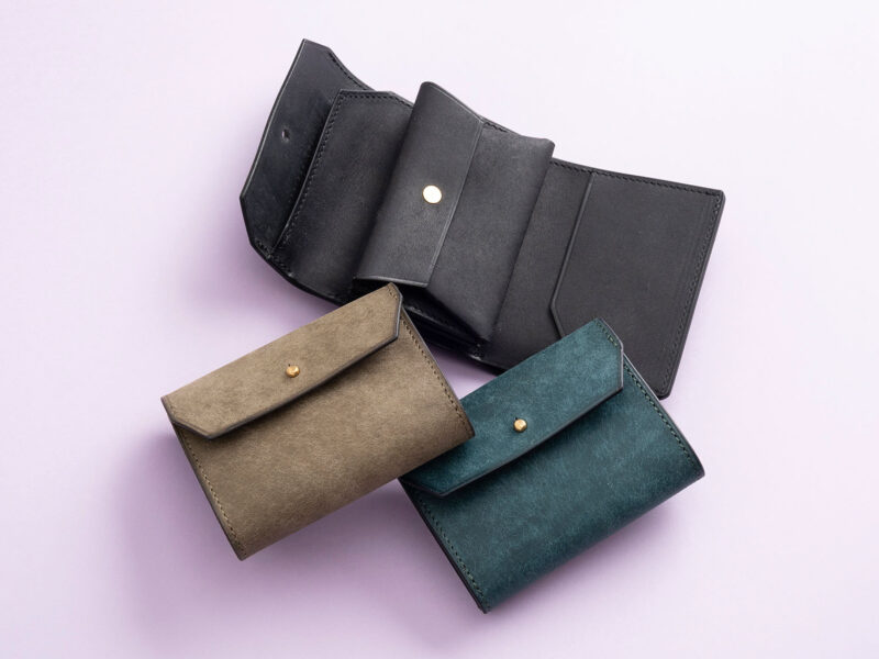 左利き用の財布プエブロorリスシオ三つ折り財布”tatami”