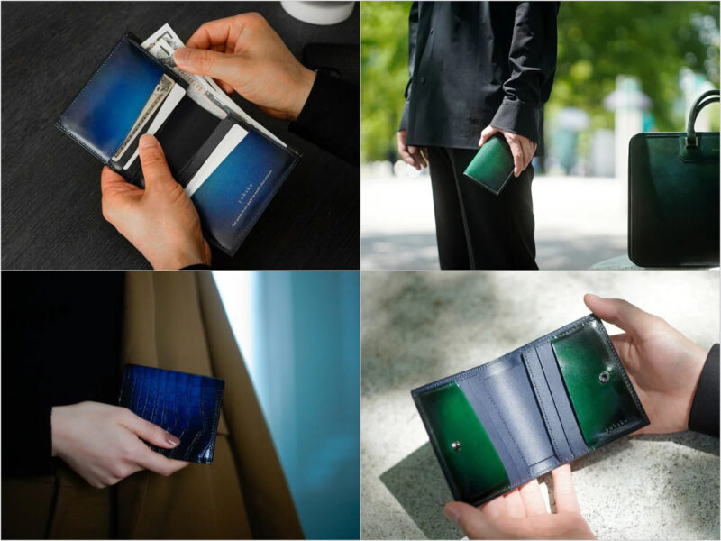 薄型二つ折り財布シリーズの各部