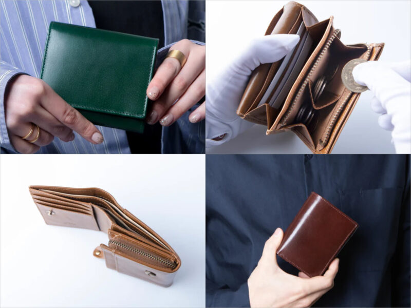 二つ折り財布FOLIO2.0財布コンパクトNobleの各部
