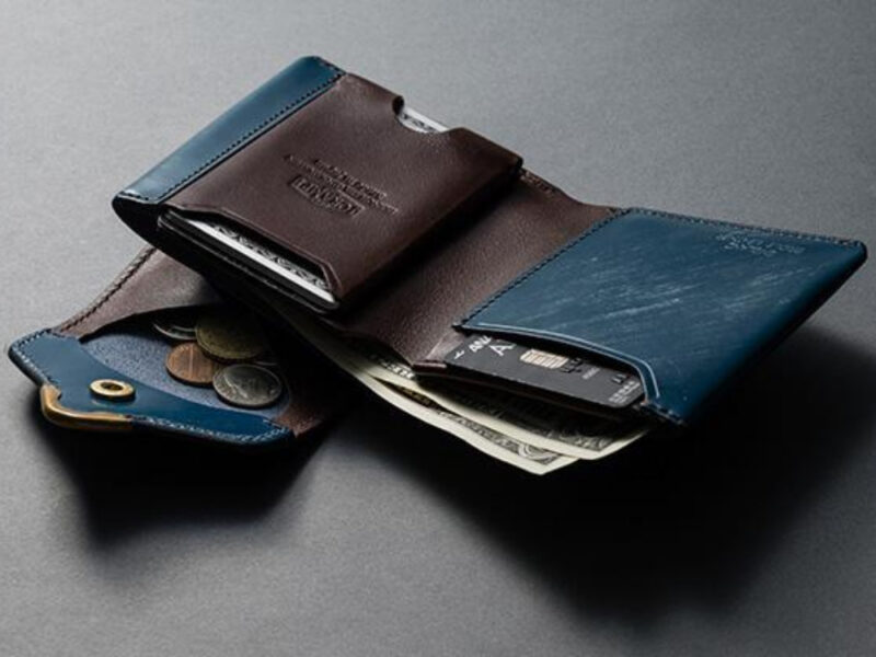 Clamp別注ブライドルレザーギャルソンスリムウォレット