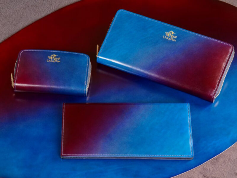 アニリン染めコードバン革財布（ユニコーン）