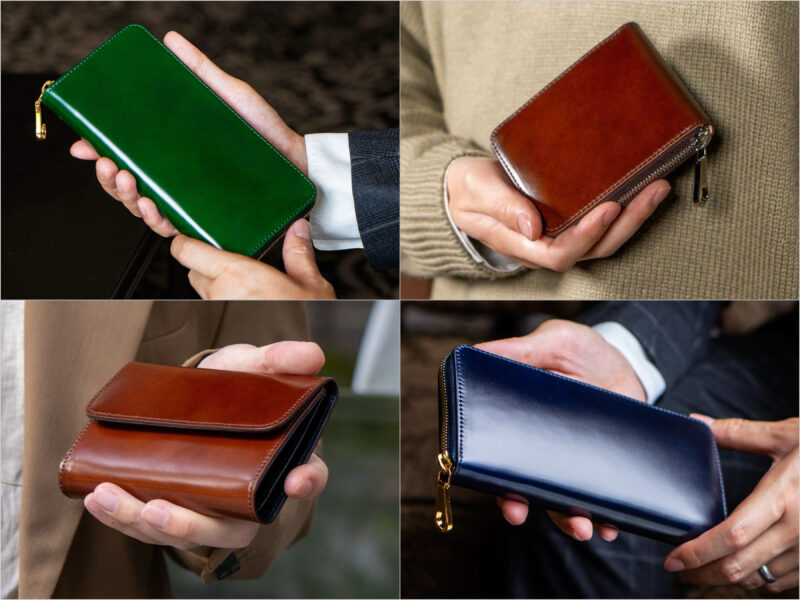 アニリン染めコードバンシリーズの革財布（チマブエ）