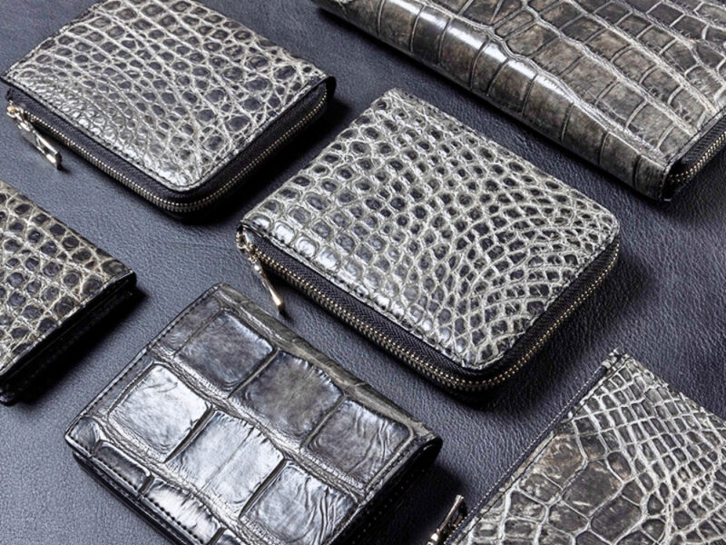 CIMABUE（チマブエ）・藍染め、墨染めクロコダイルシリーズ