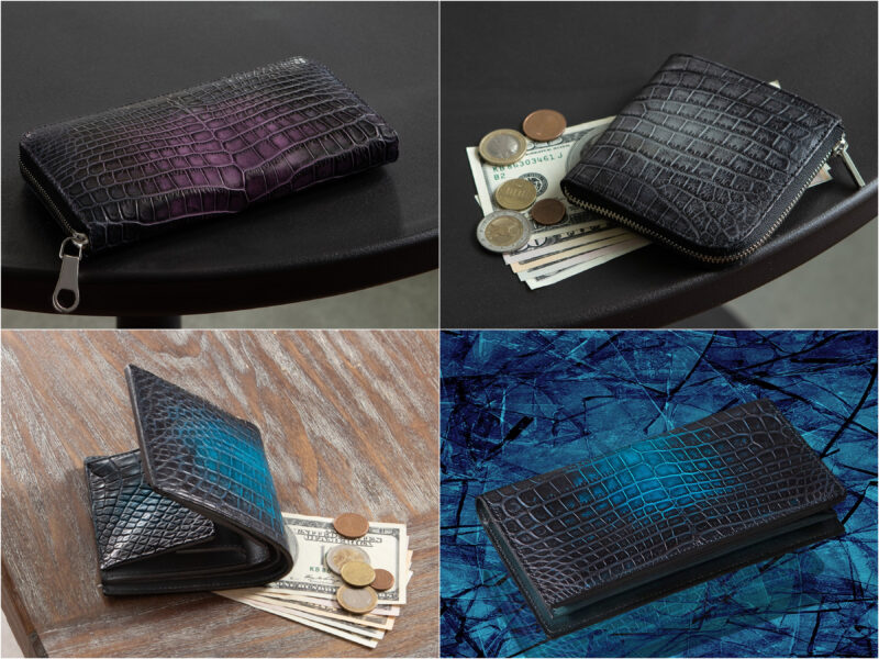KAWAGEININ(革芸人)のエキゾチックレザー革財布各種