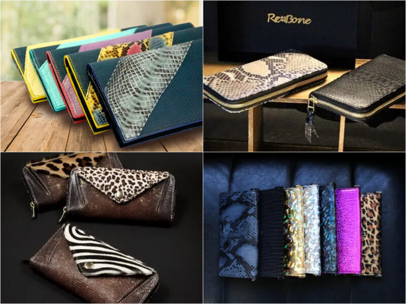 Re‐Bone(リボーン)のエキゾチックレザー革財布各種
