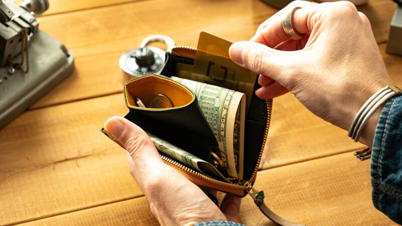 L字ファスナーミニ財布