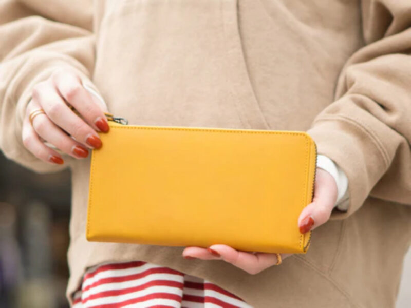 ハレルヤ・TIDY2.0L字ファスナー長財布（イエロー）