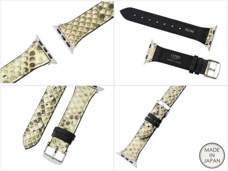 AppleWatchバンドダイヤモンドパイソンの各部