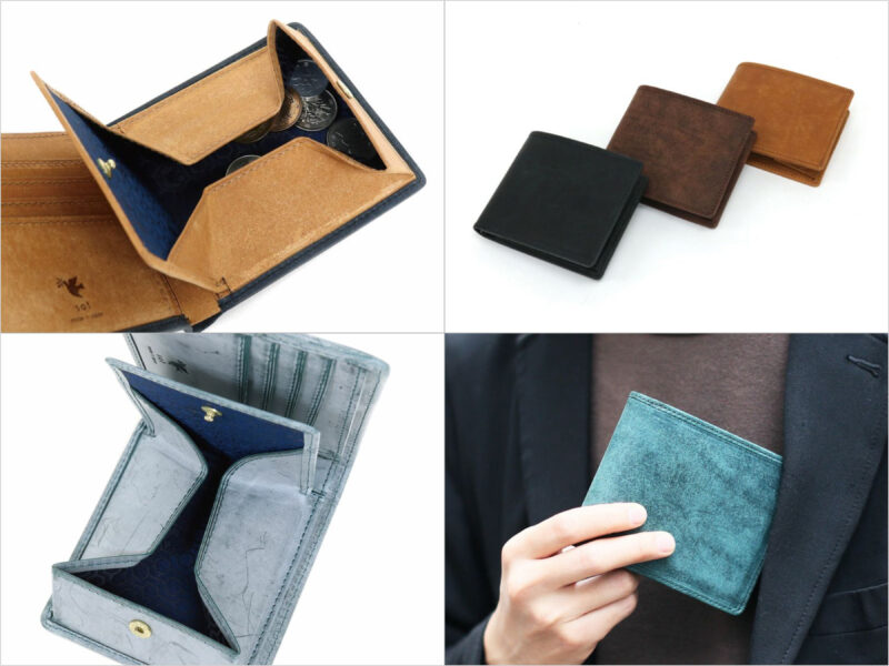 プエブロレザー二つ折り財布／ゴーストレザー二つ折り財布の各部