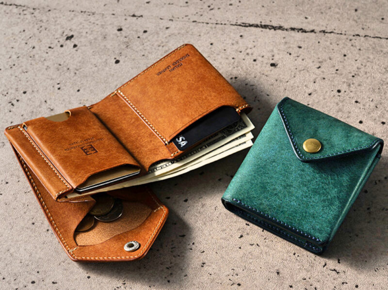 Clamp別注ブランドルレザーギャルソンスリムウォレット・池之端銀革本店