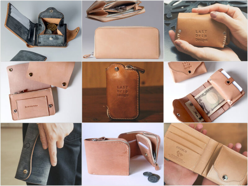 LAST Drip Designs（ラストドリップデザインズ）の革製品の写真（抜粋）