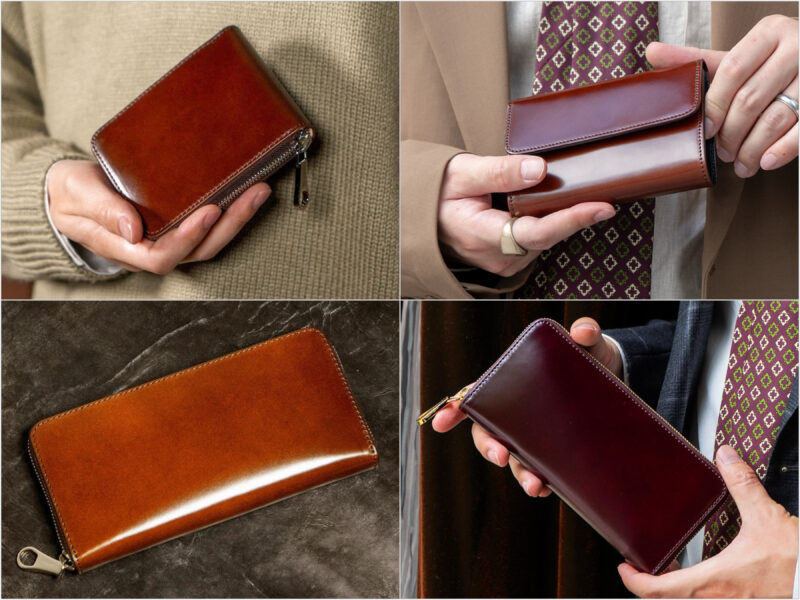 CIMABUE（チマブエ）・アニリン染めコードバンシリーズの各種革財布