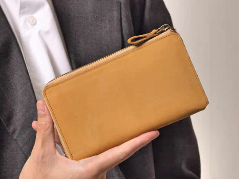 Hallelujah（ハレルヤ）のキャメル系革財布