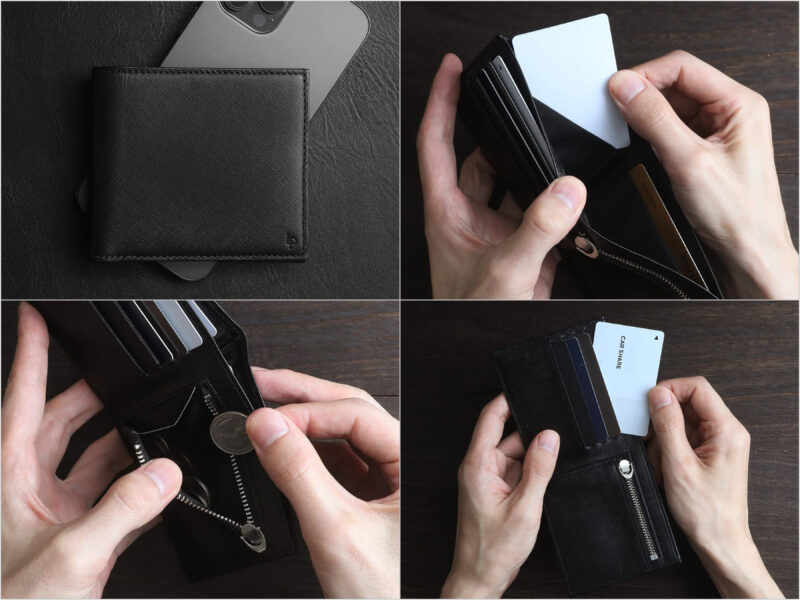 LIFE POCKET・Slim Wallet（スリムウォレット）の各部
