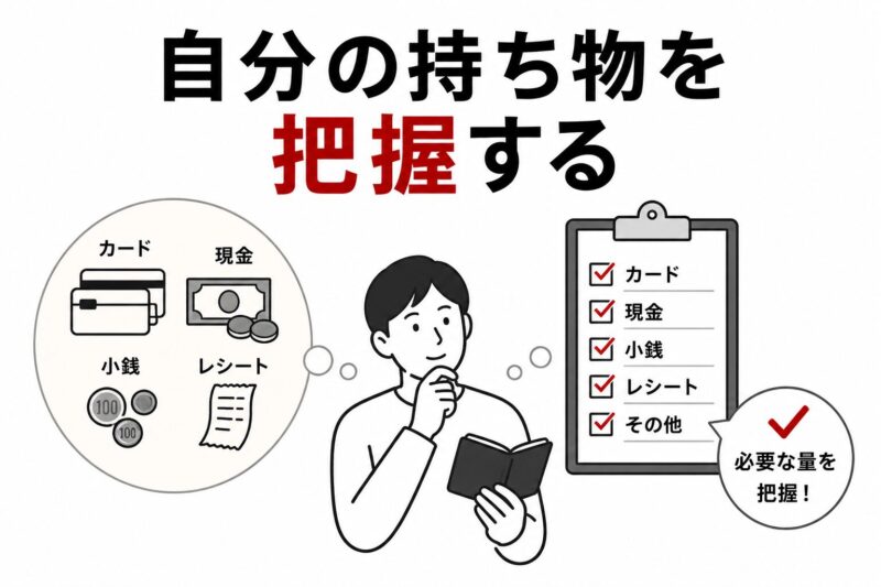 自分の持ち物を把握する