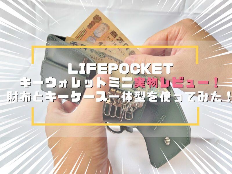 著者が買ったライフポケットのキーウォレットミニ(実物)
