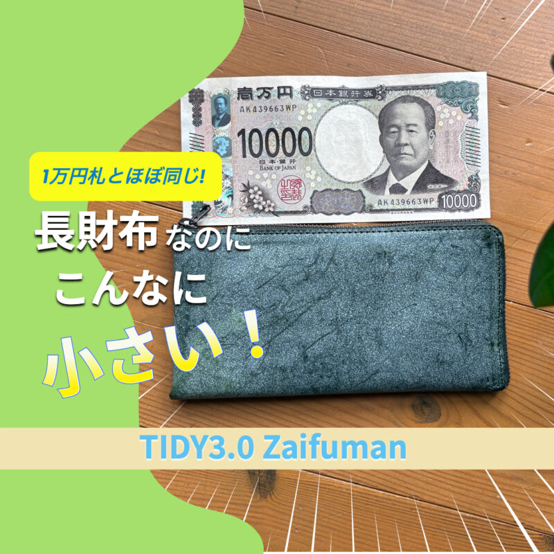 TIDY3.0 Zaifuman(著者実購入品)